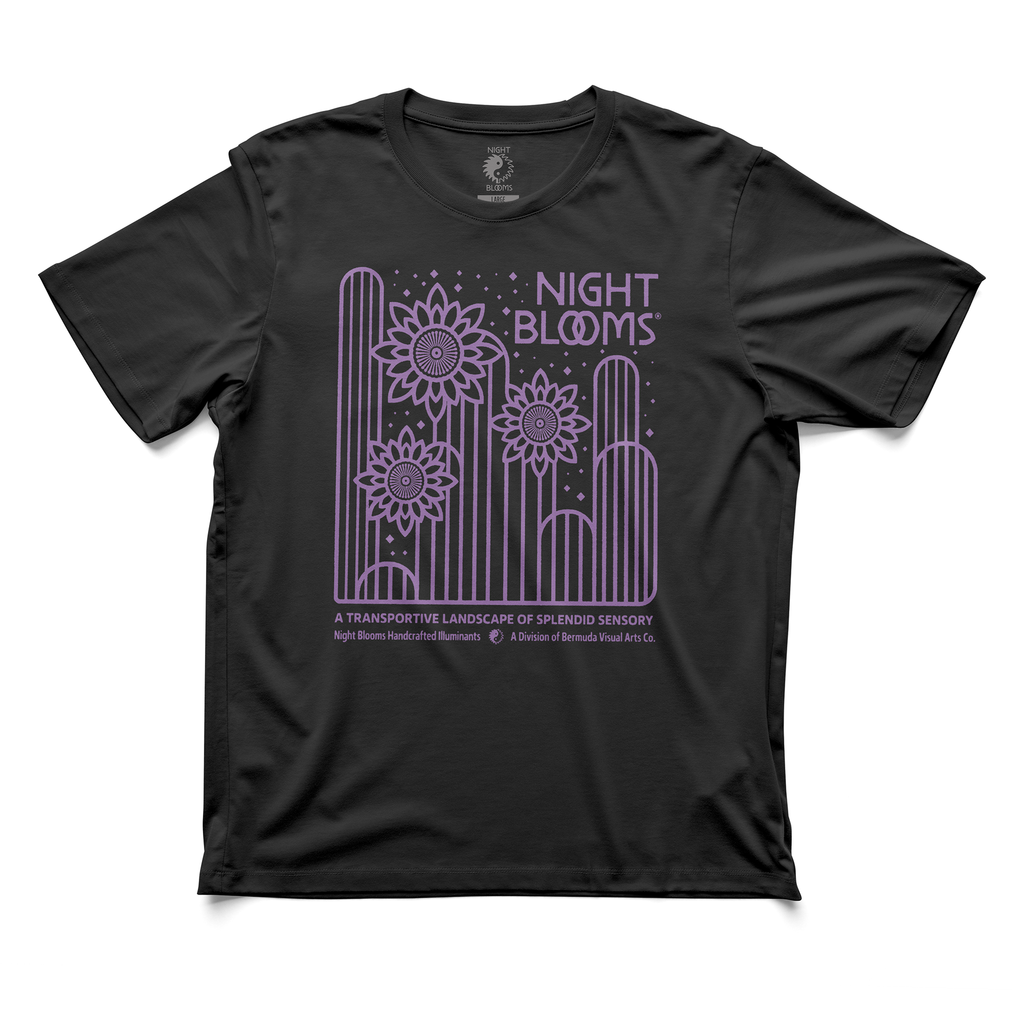 Cactus Mono Tee - Black