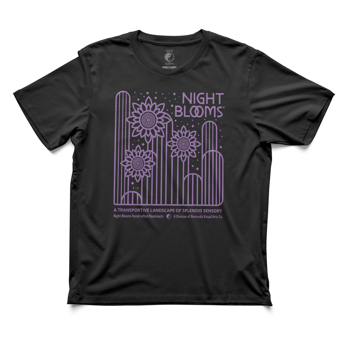 Cactus Mono Tee - Black